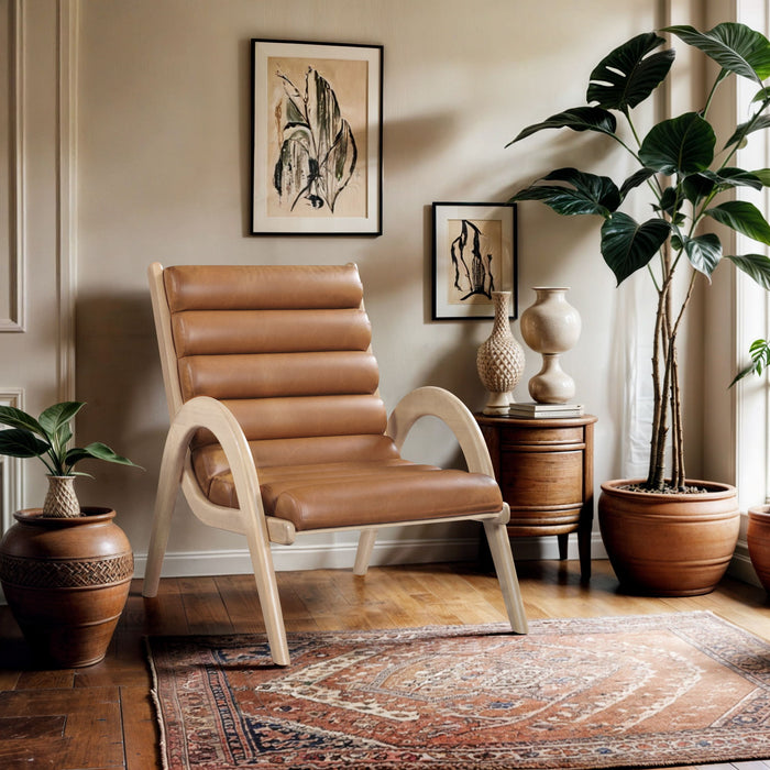 Randal - Accent Chair - Natural Frame - Simple Home Plus