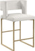 Caleb - Counter Stool with Gold Legs (Set of 2) - Simple Home Plus