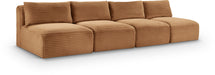 Shaggy - Fabric 4 Seat Modular Armless Sofa - Simple Home Plus