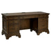 Hartshill - 5-Drawer Credenza Office Desk Burnish Oak - Burnished Oak - Simple Home Plus