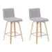Vienna - Modern Counter Height Swivel Bar Stool - Patterned Oak Wood Frame - Simple Home Plus