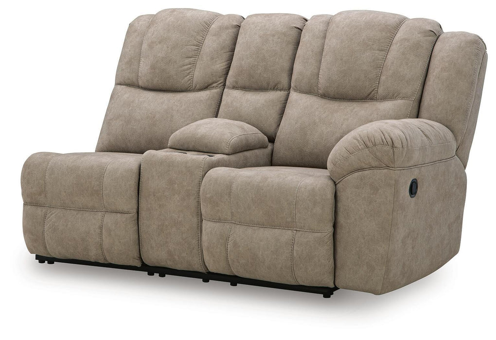Pearce-Pike - RAF Reclining Loveseat With Console - Birch - Simple Home Plus