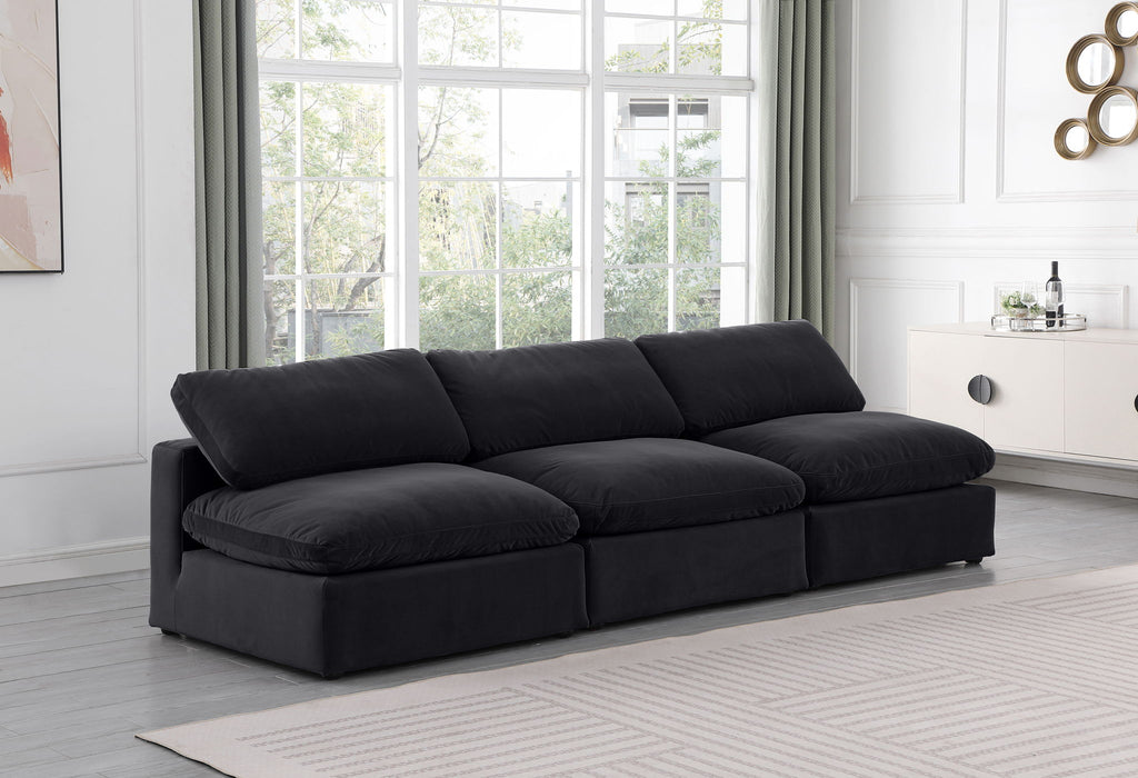 Comfy - Velvet Modular Armless Sofa 3 Seats - Simple Home Plus