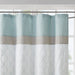 Shawnee - Printed And Embroidered Shower Curtain - Seafoam - Simple Home Plus