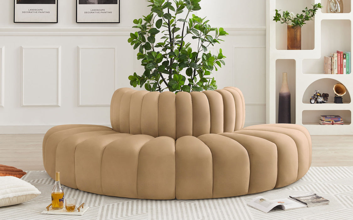 Arc - Velvet 4 Piece Modular Sofa - Simple Home Plus