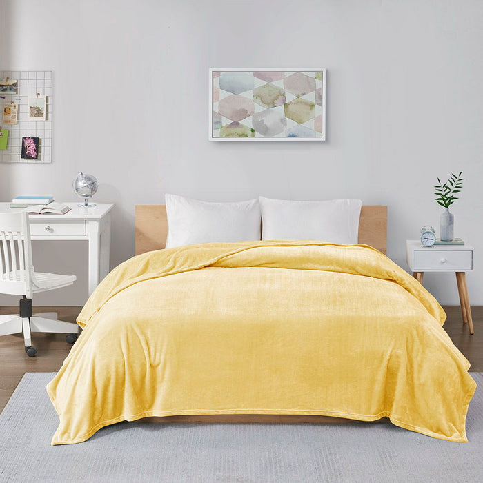 King Oversized Blanket - Yellow - Simple Home Plus