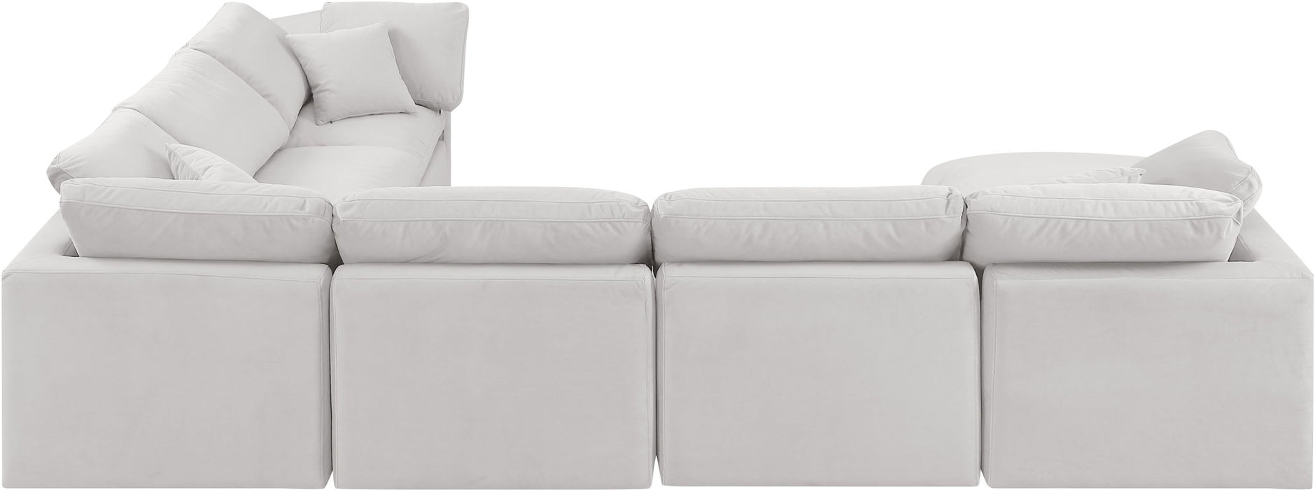 Indulge - Velvet 7 Piece Modular Sectional - Simple Home Plus