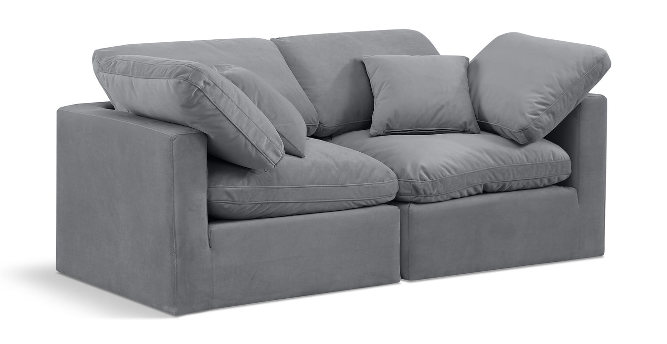 Indulge - Velvet 2 Seat Modular Sofa - Simple Home Plus