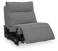 ModMax II - Power Armless Recliner With Adjustable Headrest - Salt And Pepper - Simple Home Plus