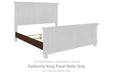 Porter - California King Panel Rails - Rustic Brown - Simple Home Plus