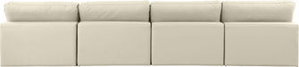 Comfy - Faux Leather Modular Armless Sofa 4 Seats - Simple Home Plus
