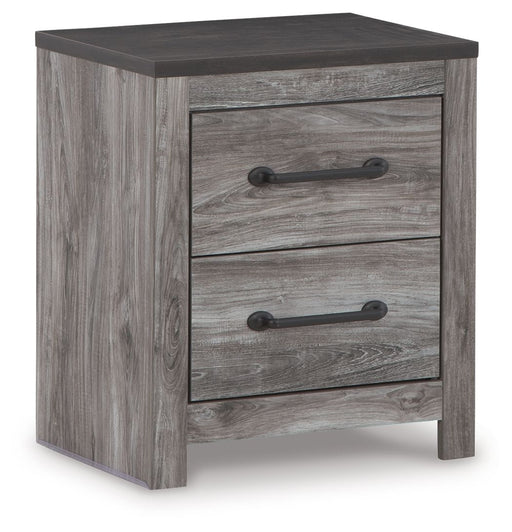 Bronyan - Dark Gray - Two Drawer Night Stand - Simple Home Plus