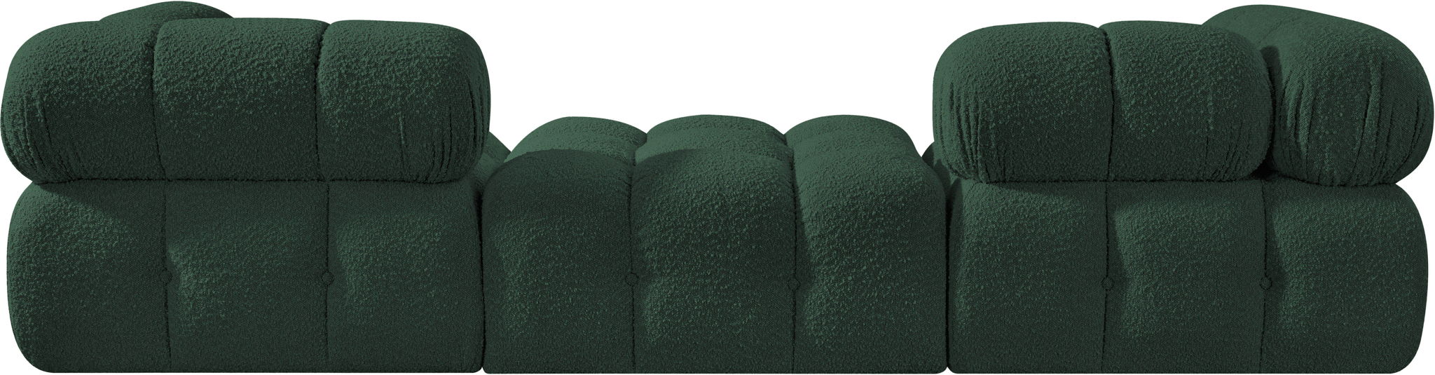 Ames - 3 Piece Boucle Modular Sofa With 1 Backless Seat - Simple Home Plus