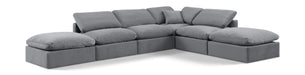 Indulge - Velvet 6 Piece Modular Armless Sectional - Simple Home Plus