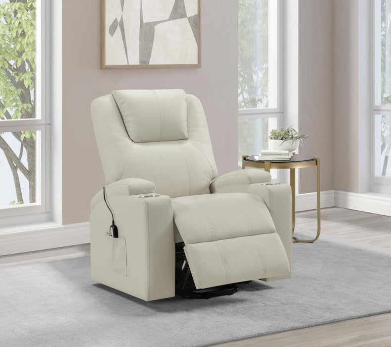 Armstrong - Upholstered Power Lift Massage Recliner - Simple Home Plus