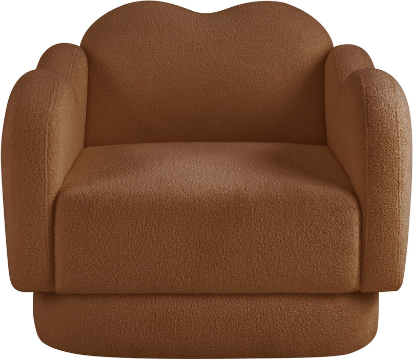 Bloom - Teddy Fabric Chair - Saddle - Simple Home Plus