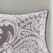 Vienna - King 7 Piece Printed Comforter Set - Gray - Simple Home Plus