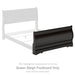 Huey Vineyard - Queen Sleigh Footboard - Black - Simple Home Plus