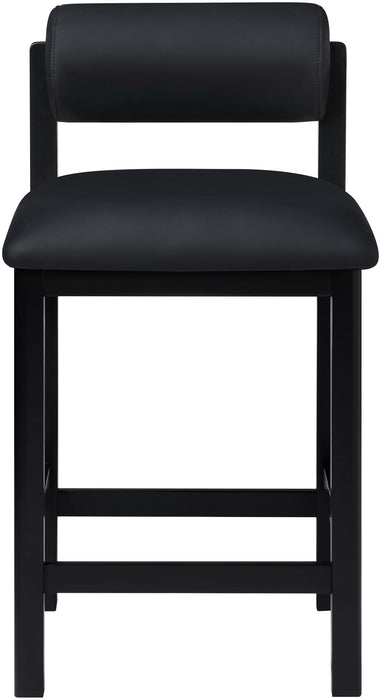 Roundhill - Faux Leather Counter Stool - Black Frame - Simple Home Plus