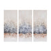 Twilight Mystere - 100% Hand Brush Embellished Canvas (Set of 3) - Blush / Gray - Simple Home Plus