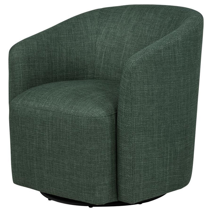 Mossbrook - Fabric Upholstered Swivel Accent Chair - Simple Home Plus