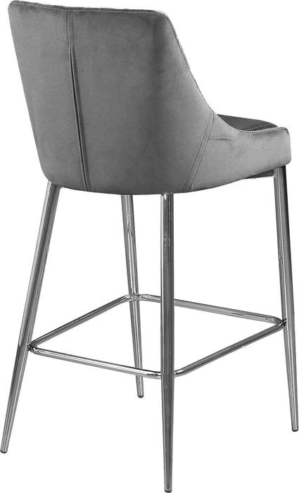 Karina - Stool with Chrome Legs (Set of 2) - Simple Home Plus