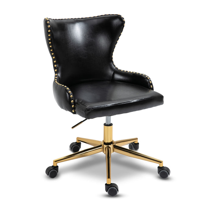 Hendrix - Office Chair with Gold Legs - Simple Home Plus