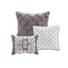 Vienna - 6 Piece Printed Duvet Cover Set - Gray - Simple Home Plus