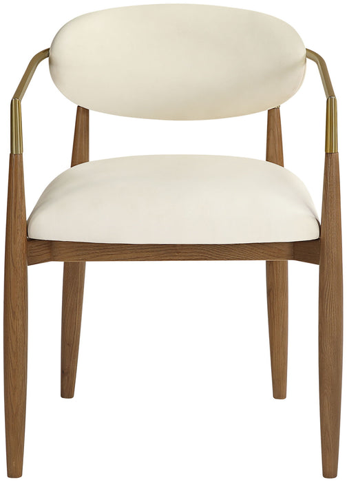 Riccio - Dining Arm Chair (Set of 2) - Walnut Frame - Simple Home Plus