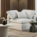 Indulge - Linen Corner Chair - White - Simple Home Plus