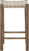 Entwine - Vegan Leather Upholstered Backless Counter Stool - Painted Brown - Simple Home Plus