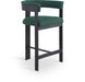 Romeo - Boucle Counter Stool With Black Base (Set of 2) - Simple Home Plus