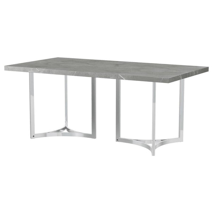 Sterling - Rectangular Dining Table - Gray - Simple Home Plus