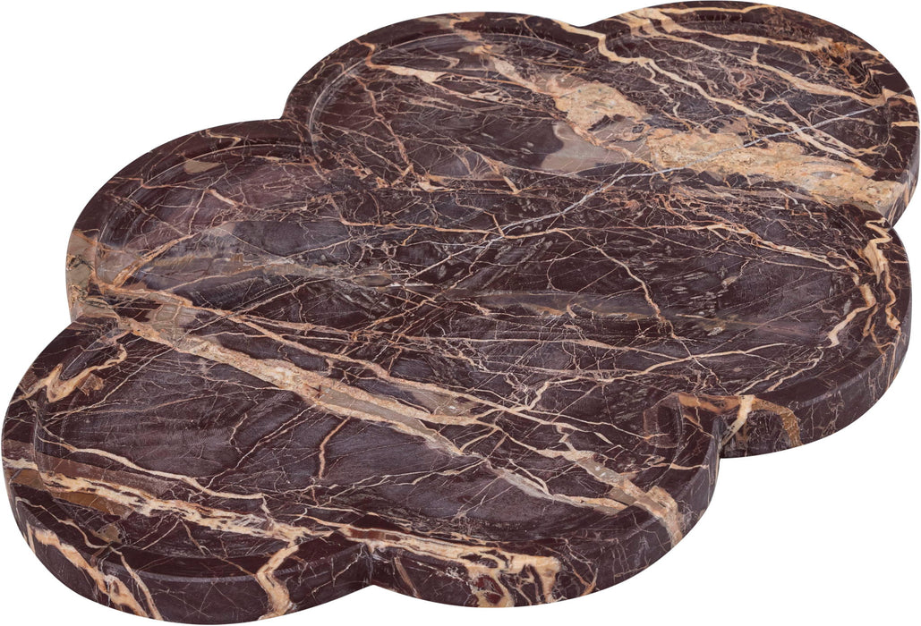 Rimini - Marble Clover Shaped Tray - Simple Home Plus