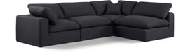 Comfy - 4 Piece Linen Fabric Modular Armless Sectional - Simple Home Plus