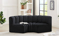 Arc - Velvet 3 Piece Modular U-Shaped Sofa - Simple Home Plus