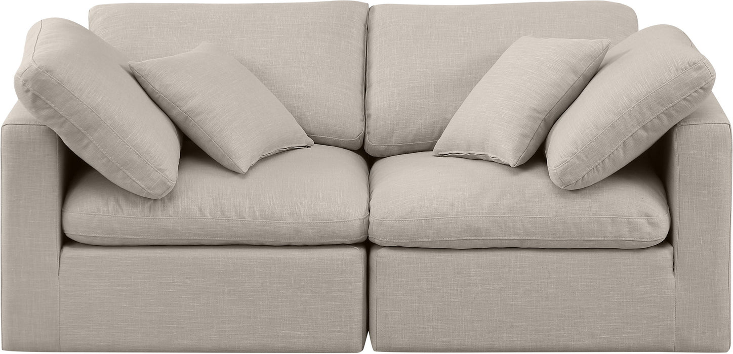 Indulge - Linen 2 Seat Modular Sofa - Simple Home Plus