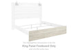 Cambeck - King Panel Footboard - Whitewash - Simple Home Plus