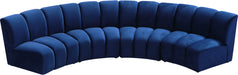 Infinity - 4 Piece Velvet Modular Sectional - Simple Home Plus