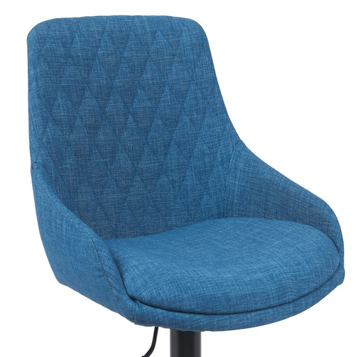 Anibal - Adjustable Swivel Barstool - Blue - Simple Home Plus