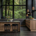 Monette - Counter Stool With Black Base - Simple Home Plus