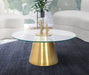 Glassimo - Coffee Table - Gold - Simple Home Plus