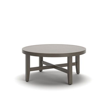 Point Sur - Round Cocktail Table - Beige / Brown - Simple Home Plus