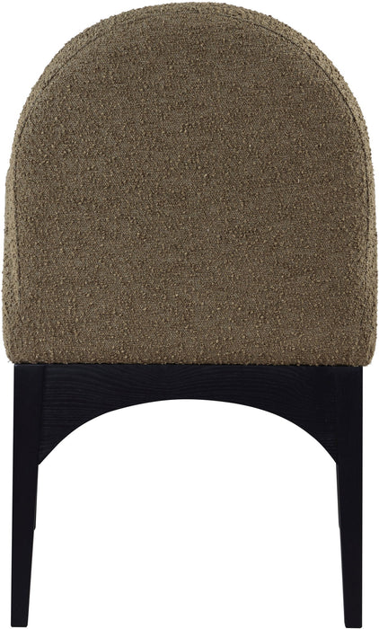 Waldorf - Boucle Dining Arm Chair With Black Legs - Simple Home Plus