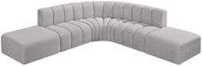 Arc - Boucle Fabric 6 Piece Corner Modular Sofa - Simple Home Plus