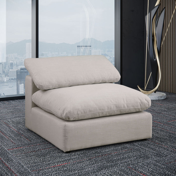 Comfy - Linen Armless Chair - Simple Home Plus