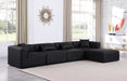 Cube - 5 Piece Modular Sectional With Chaise - Simple Home Plus