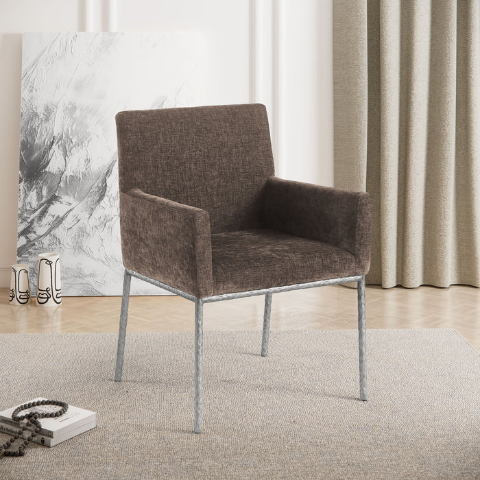 Reeves - Dining Chair With Silver Legs (Set of 2) - Simple Home Plus