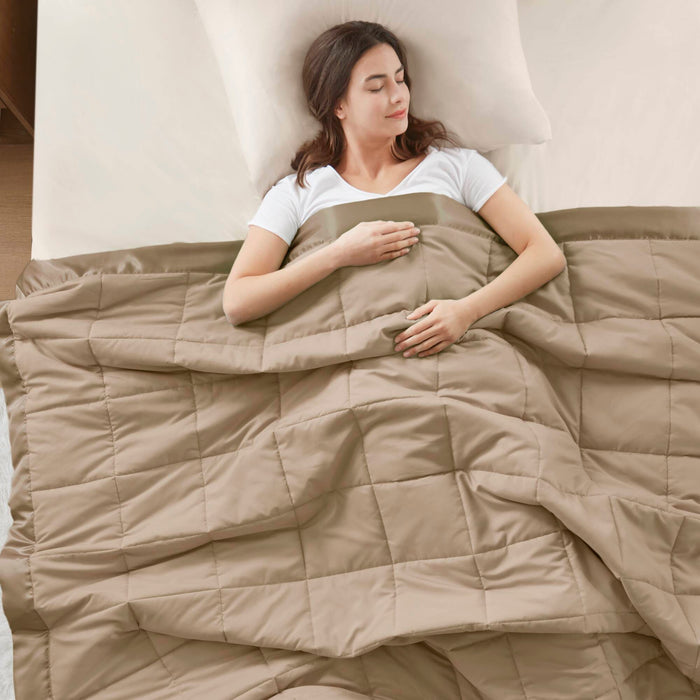 Windom - King All Season Hypoallergenic Blanket With 3M Scotchgard - Brown - Simple Home Plus