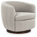 Annbury - Swivel Accent Chair - Light Beige - Simple Home Plus